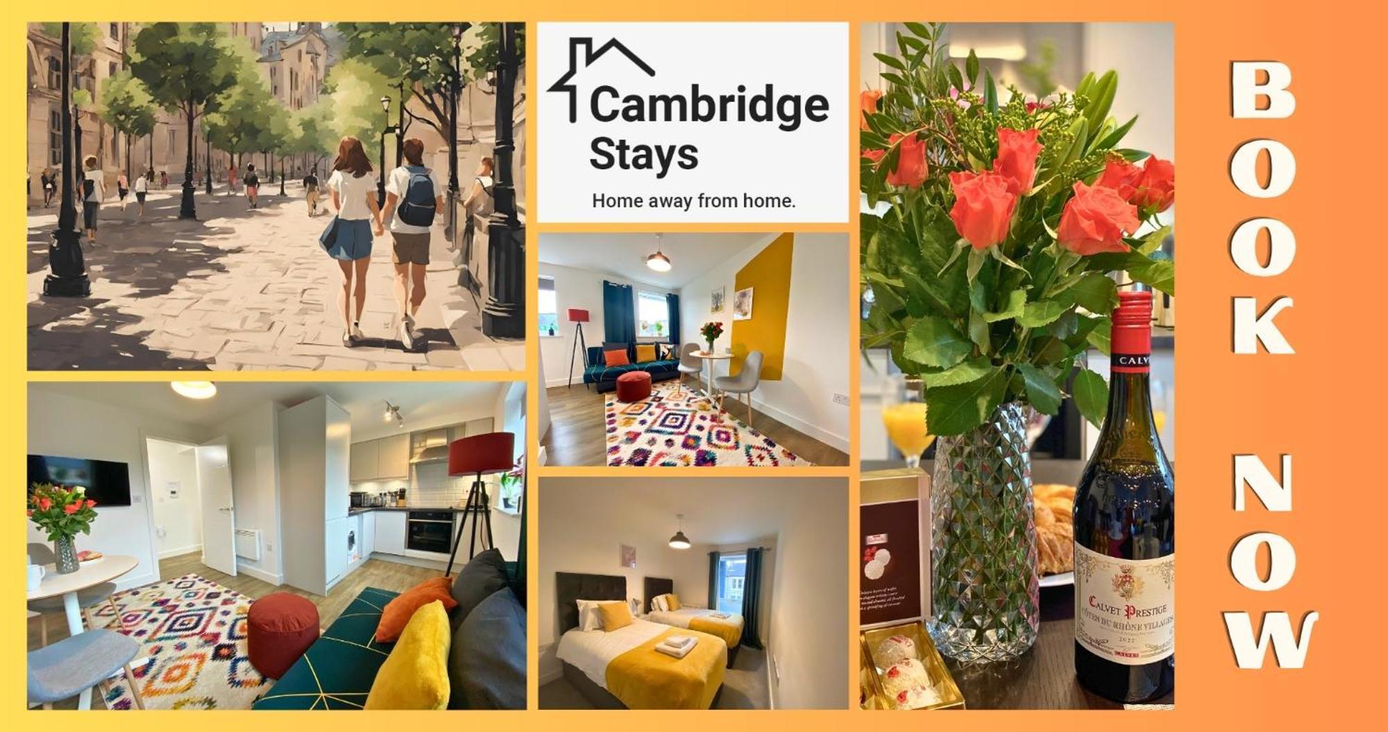 Cambridge Stays Central Apart Hotel 1Br Flats-Easy Walk To City Centre-Parking Kültér fotó