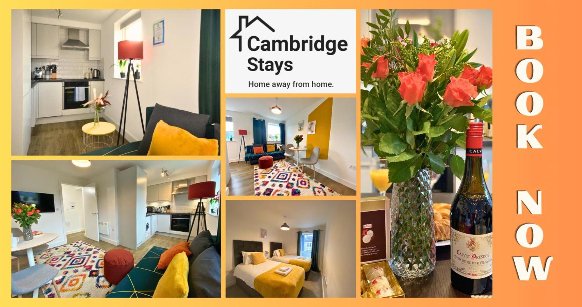 Cambridge Stays Central Apart Hotel 1Br Flats-Easy Walk To City Centre-Parking Kültér fotó